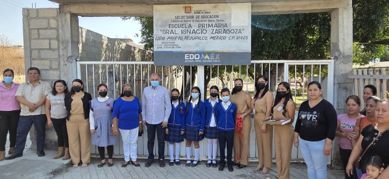 INAUGURAN CERCO PERIMETRAL Y ANDADOR EN BENEFICIO DE LAS ESCUELAS DE LODO PRIETO